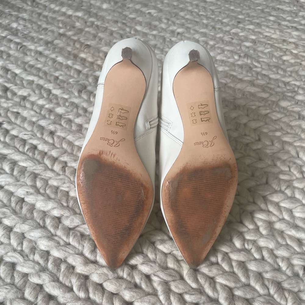 J. Crew Fiona White Leather Boots - Picture 7 of 8